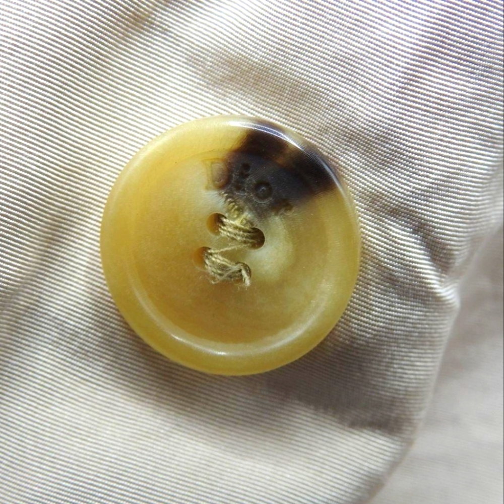 100% Silk Christian DIOR Short Blazer Jacket - Picture 5 of 6